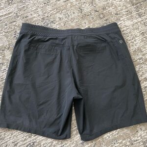 Kuhl Freeflex Shorts Size XL Coal Gray Hiking Outdoors Drawstring Stretch